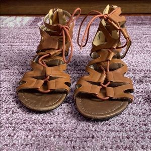 Material Girl Brown Sandals